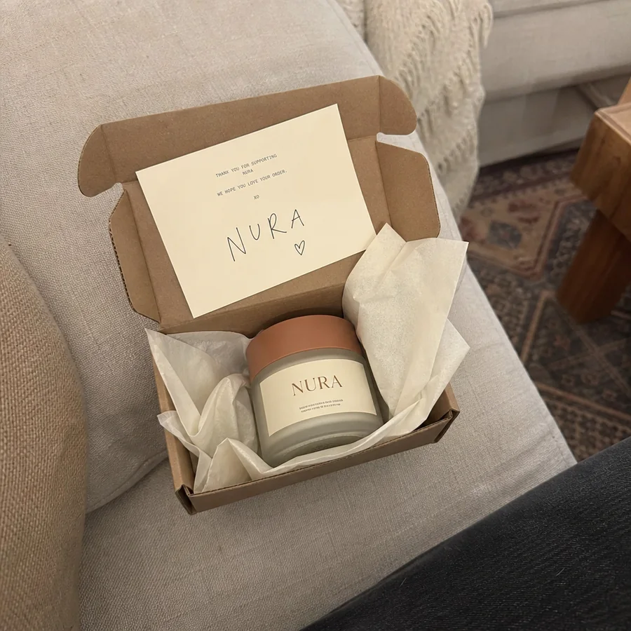 פיד Nura, מותג טיפוח לדמו בדף הנחיתה